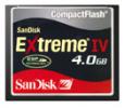  SANDISK EXTREME IV Compact Flash Memory Card 4GB 