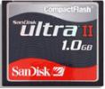  SANDISK ULTRA II Compact Flash Memory Card 1GB 